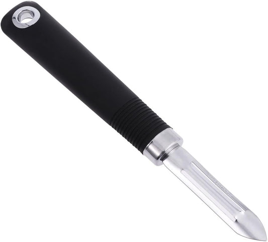 Multifunctional Stainless Steel Peeler Non Swivel Vegetable Peeler for Kitchen Use with Hanging Hole for Easy Storage - Ideal for Potatoes Carrots Apples and More