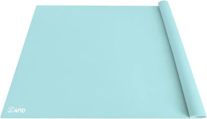 Extra Large Silicone Mat 36" x 24" Place Mats, Heat Resistant Mat for Kitchen Countertop Protector, Thick Placemats Washable Silicone Mats for Kitchen Counter Mat Dining Table Mat, Grey, Sapid