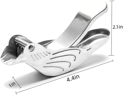 2Pcs Silver Manual Lemon Juicer, Exquisite Bird Stainless Steel Manual Lemon Juicer and Lime Squeezer for Orange Lemon Lime, Applied to Homes and Restaurant Fruit and Vegetable Tools
