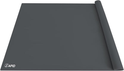 Extra Large Silicone Mat 36" x 24" Place Mats, Heat Resistant Mat for Kitchen Countertop Protector, Thick Placemats Washable Silicone Mats for Kitchen Counter Mat Dining Table Mat, Grey, Sapid