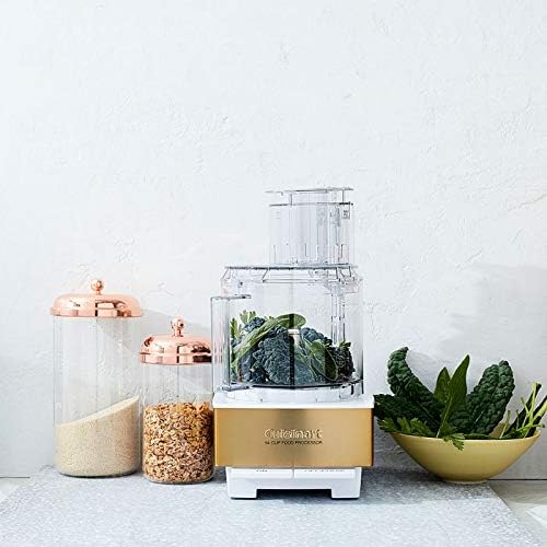 Cuisinart 7-Cup Pro Classic Food Processor, 600-Watt Motor, Vegetable Chopper & Blender for Mincing, Dicing, Shredding, Puree & Kneading Dough, DLC-10SYP1, White
