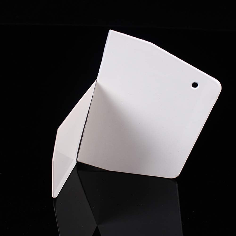 3 Pieces Dough Scraper Bowl Scraper Food-safe Plastic Dough Cutter Trapezoidal Plastic Scraper Practical Bench Scraper Multipurpose Food Scrappers for Bread Dough Cake Fondant Icing, White