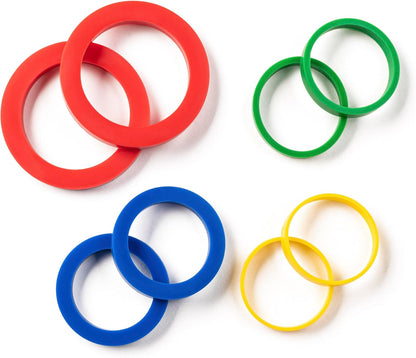 Rolling Pin Rings, Non-Stick Silicone, Set of 4 Ring Depths