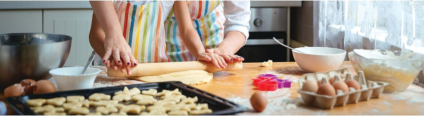 Rolling Pin Rings, Non-Stick Silicone, Set of 4 Ring Depths