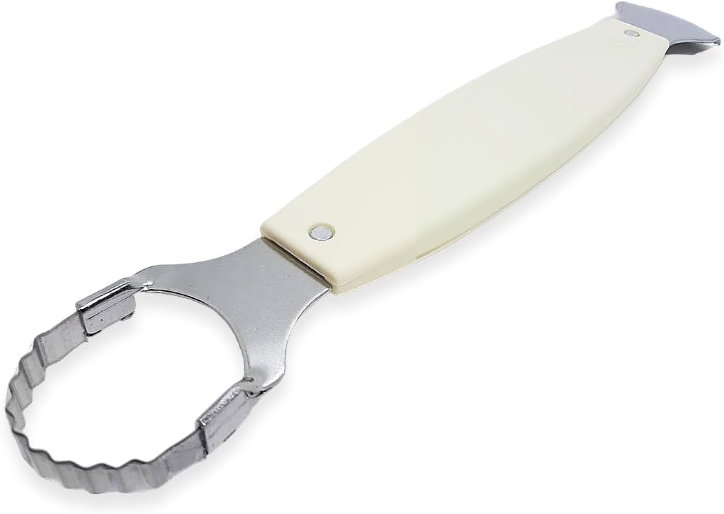 WitnyStore Kitchen Tool 8½" Long Orange Plastic Handle Stainless Steel Peeler - Thai Cooking Utensils Multipurpose Portable Hand-Held Cookery Equipments for Preparing Food Fruit Vegetable