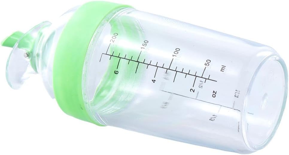 Salad Dressing Mixer, Used To Hold Sauces, Leak Proof, Salad Seasoning Pot with Scale, Green Kitchen Seasoning Pot, Storage of Various Sauces, Salad, Tomato Sauce, Green, 8.5oz