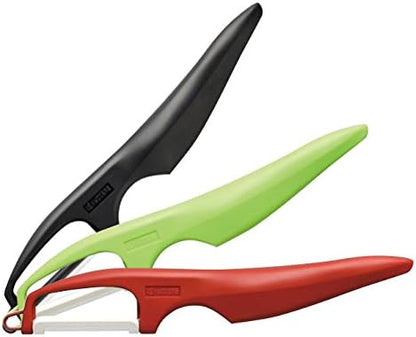 Kyocera Advanced Ceramic Vertical Double Edge Blade Peeler, Green