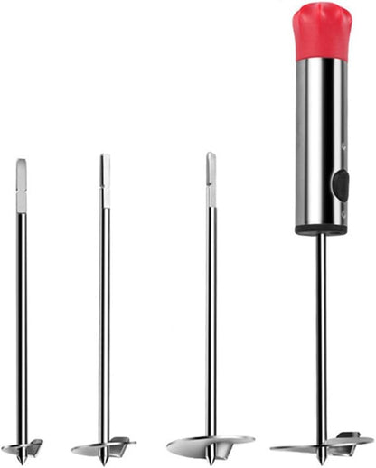 Multifunction Fruit Corer Set with Four Stainless Steel Replacement Blades Heavy Duty Core Remover and Pitter for Easy Fruit and Vegetable Preparation in Kitchen