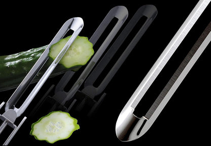 Stainless Steel Peeler Long Vegetable Peeler 8.5 inch Seki Japan | Potato Peeler Cabbage Peeler with Plastic Safety Cover