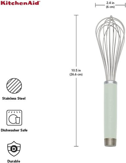 KitchenAid Gourmet Utility Whisk, 10.5-Inch, Matte Black