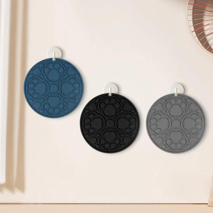 7 Inch Grey Silicone Trivet Mats Set for Hot Dishes 3 Pack | Non-Slip Heat Resistant Hot Pads Holders for Kitchen, Counter, Table - Anti Stain Plate Mats for Hot Pots and Pans