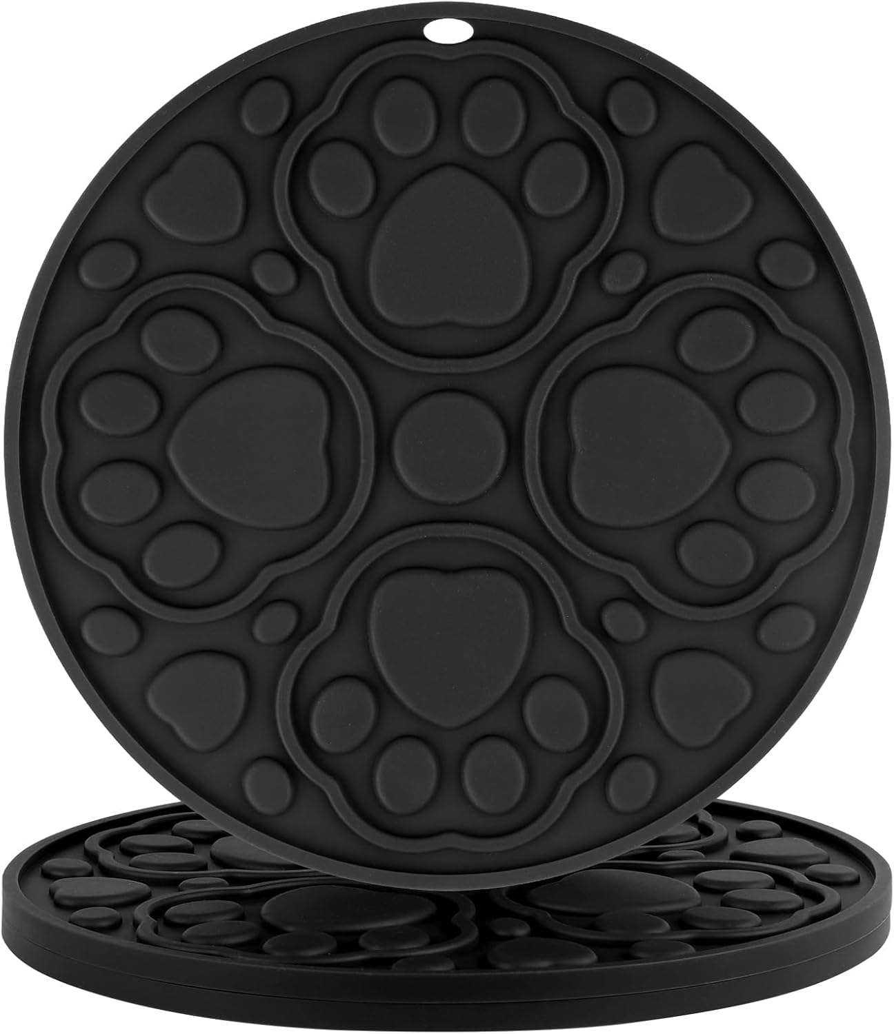 7 Inch Grey Silicone Trivet Mats Set for Hot Dishes 3 Pack | Non-Slip Heat Resistant Hot Pads Holders for Kitchen, Counter, Table - Anti Stain Plate Mats for Hot Pots and Pans