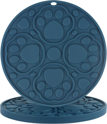 7 Inch Grey Silicone Trivet Mats Set for Hot Dishes 3 Pack | Non-Slip Heat Resistant Hot Pads Holders for Kitchen, Counter, Table - Anti Stain Plate Mats for Hot Pots and Pans