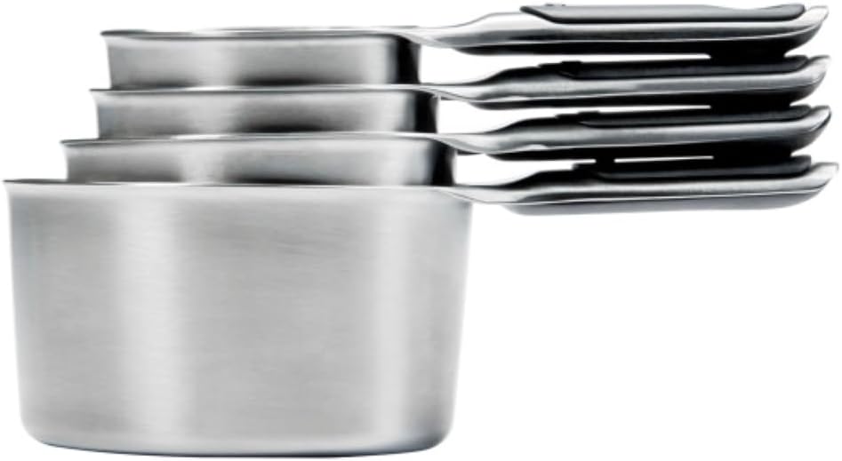 OXO Good Grips 4 Piece Stainless Steel Measuring Spoons with Magnetic Snaps