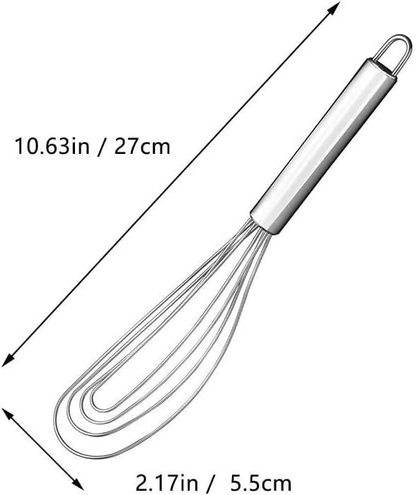 Whisk, Stainless Steel Spring Whisk, Balloon Whisk Egg Beater for Blending, Whisking, Beating, or Stirring