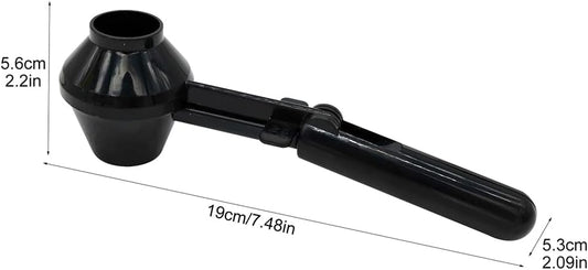2PCS Coffee Measuring Scoop & Funnel, Refillable Ground Coffee Measuring Funnel Scooper with Long Handle Measure Spoon For Reusable K Cup Espresso Protein Powder Grinding Pressing