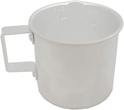 Better Houseware Measuring Cup, 8 oz Metal Measuring Cup with Handle and Pour Lip for liquid with Easy-Read Markings for Cooking and Baking, Kitchen Essential Aluminium