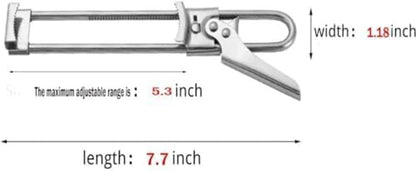Master Jar & Bottle Opener, Adjustable Multifunctional Stainless Steel Can Opener Jar Lid Gripper, Manual,Kitchen Accessories（Silver）