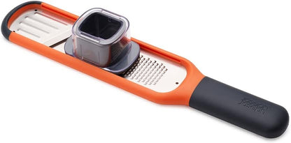Joseph Joseph Fine Grater & Zester – Easy-Grip Handle with Sharp Stainless Steel Blades & Non-Slip Tip