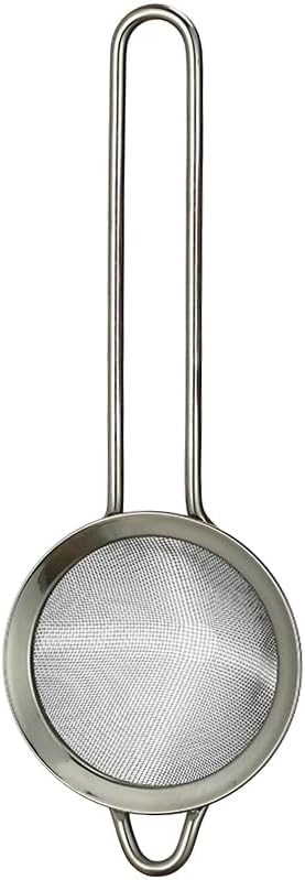 Fine Mesh Cocktail Strainer, Stainless Steel, Long Handle Set of 2 (Stainless Steel set of 2)