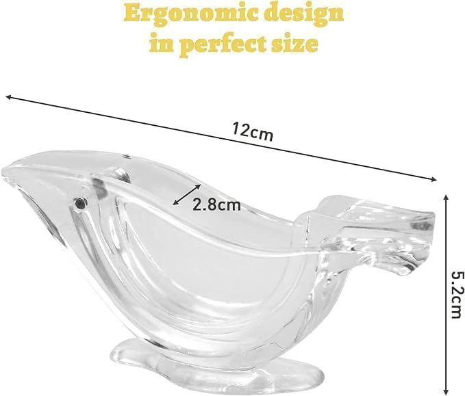 2 Pack Bird shape Lemon Squeezer, Lemon Juicer Acrylic Manual Juice Lime Squeezer Bird Shape Hand Juicer for Orange Lemon Lime Pomegranate