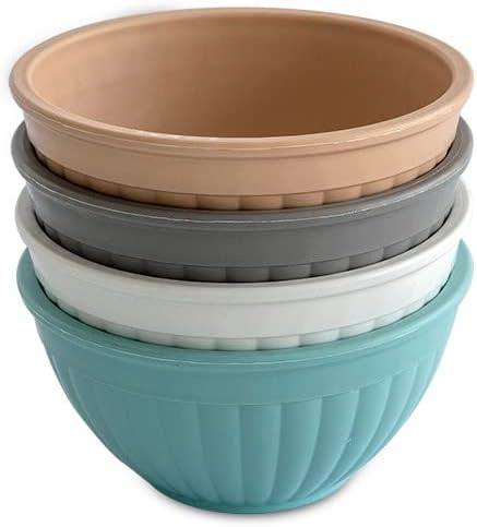 Nordic Ware Prep and Serve Mixing Bowls Set, 3-Piece, Earth-Tones