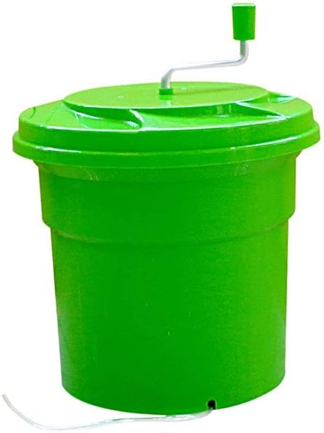 Heavy-Duty Vegetable Spinner, 12L Large Capacity Salad Dryer, Manual Lettuce Spinner for Commercial Catering, 3 Gallon Food-Grade Veggie Drainer for Restaurants, Food Trucks & Home Kitchens