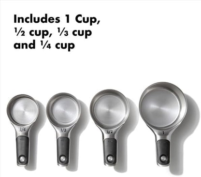 OXO Good Grips 4 Piece Stainless Steel Measuring Spoons with Magnetic Snaps