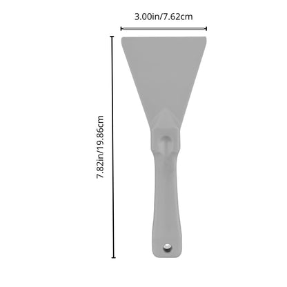 SPARTA Polypropylene Scraper Tool Food Safe Scraper for Removing Caked-On Residue in Commercial Kitchens, Plastic, 7.82 x 3 Inches, White