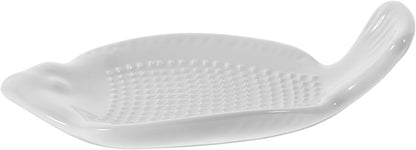 Kichvoe Ceramic Ginger Grater Plate 4.72 Inch Garlic Grinder Kitchen Tool for Shredding Ginger Garlic Vegetables Cheese Lightweight and Compact