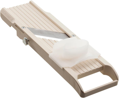 Benriner Super Slicer, with 4 Japanese Stainless Steel Blades, Beige