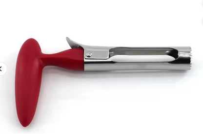 Premium Apple Corer & Cherry Pitter Tool, Coring tool for Baking, Easy Coring Durable Apple Core Remover for Baking Apples (Red)