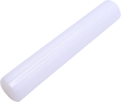 Knights Bridge Global PP85 PME Non-Stick Polyethylene Rolling Pin, 6" for Cake & Cookie Decorating, White, 6"