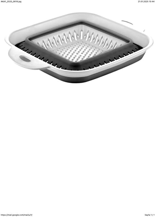 Collapsible Colanders (Strainers) for Fruit Vegetable Food Sizes (square)