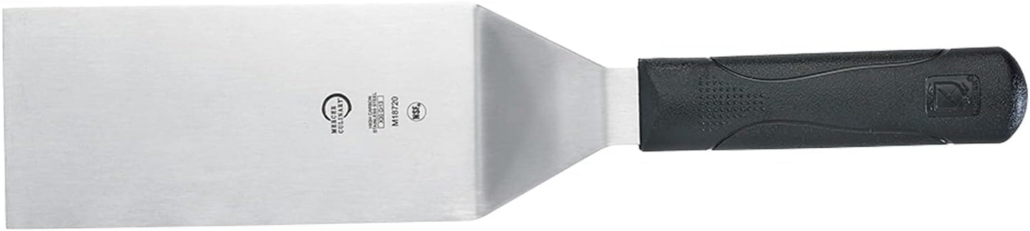 Mercer Culinary Millennia Bench Scraper, 5 7/8 Inch X 3 1/2 Inch Blade, Black Handle