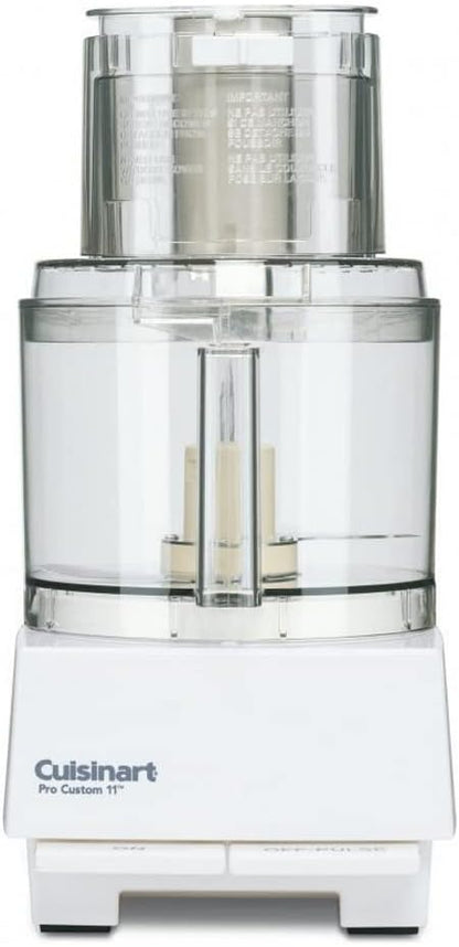 Cuisinart 7-Cup Pro Classic Food Processor, 600-Watt Motor, Vegetable Chopper & Blender for Mincing, Dicing, Shredding, Puree & Kneading Dough, DLC-10SYP1, White