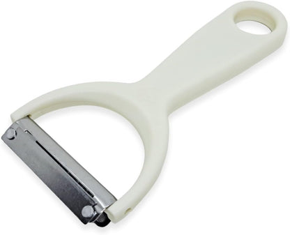 WitnyStore Kitchen Tool 8½" Long Orange Plastic Handle Stainless Steel Peeler - Thai Cooking Utensils Multipurpose Portable Hand-Held Cookery Equipments for Preparing Food Fruit Vegetable