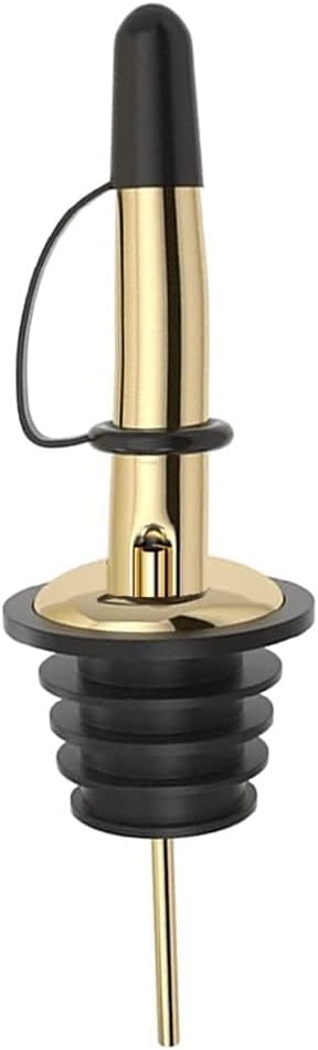 Pafusen 6 Pack Liquor Bottle Pourers, Liquor Pour Spout for Liquor Bottles, Stainless Steel Olive oil Dispenser Spout, Alcohol Pourer Spouts Dust Caps Covers Fixed, Sliver