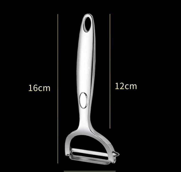 Garlic Press Rocker Stainless Steel Garlic Crusher, Mincer and Chopper with Peeler and Scraper,brush, Easy Kitchen Gadget for Effortless Smashing
