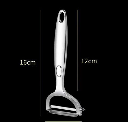 Garlic Press Rocker Stainless Steel Garlic Crusher, Mincer and Chopper with Peeler and Scraper,brush, Easy Kitchen Gadget for Effortless Smashing
