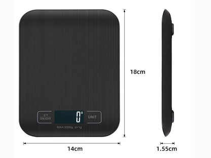 Digital Shipping Scale,Stainless Steel Panel, Accurate Portable Postal Scale for Packages, Small Business,Kitchen, Food, Handmade, Liquids, and Boutique (Rose Gold Battery(5kg/1g))