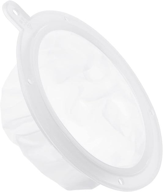 PATIKIL 6.1" O.D. Food Filter Strainer, 300 Mesh Kitchen Mesh Filters Strainers Fine Mesh Sieve for Juice, Coffee, Soy Milk Filtration, White