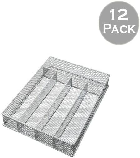 Mesh 5-part In-drawer Cutlery Organizer Kitchen Utensil Flatware Tray Model #196