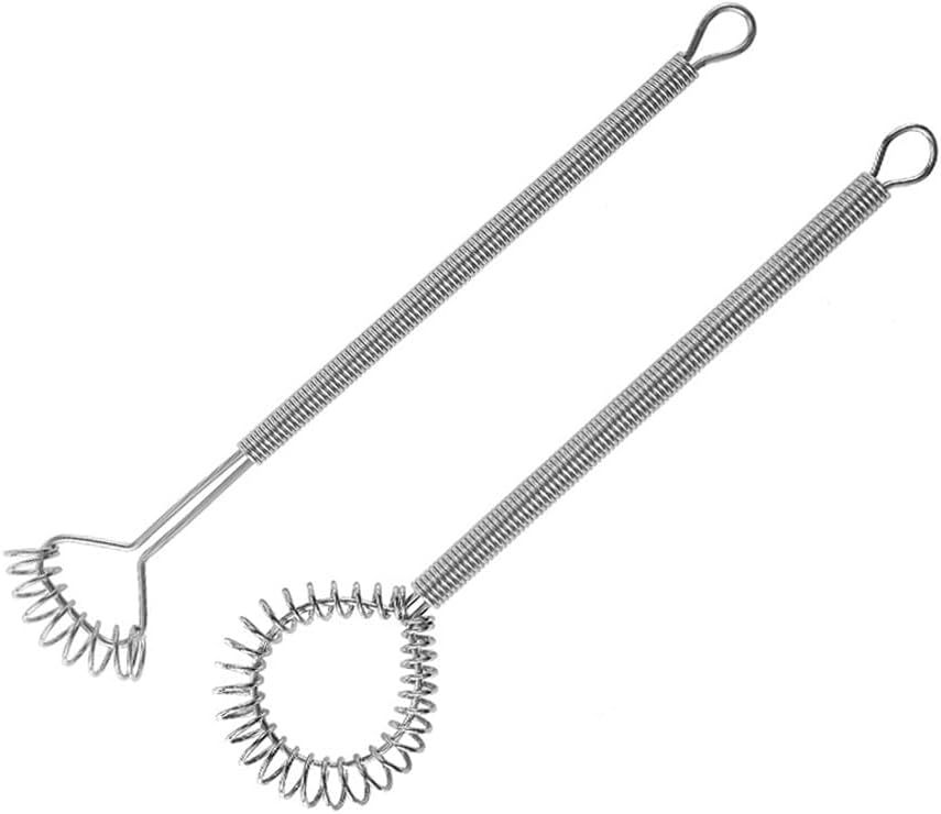 Stainless Steel Mini Whisk 2 Pcs, Small Wire Whisks Set with Wooden Handle, Kitchen Egg Beater Mini Hand Mixer for Cooking, 7.8inch