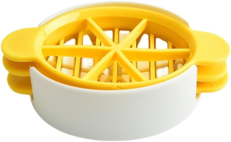 3-in-1 Egg Slicer for Hard-Boiled Eggs, Preserved Eggs, Century Eggs – Multi-Functional Kitchen Egg Cutter with Stainless Steel Wires – Cross-Border Household Tool for Even, Clean Cuts (Yellow)