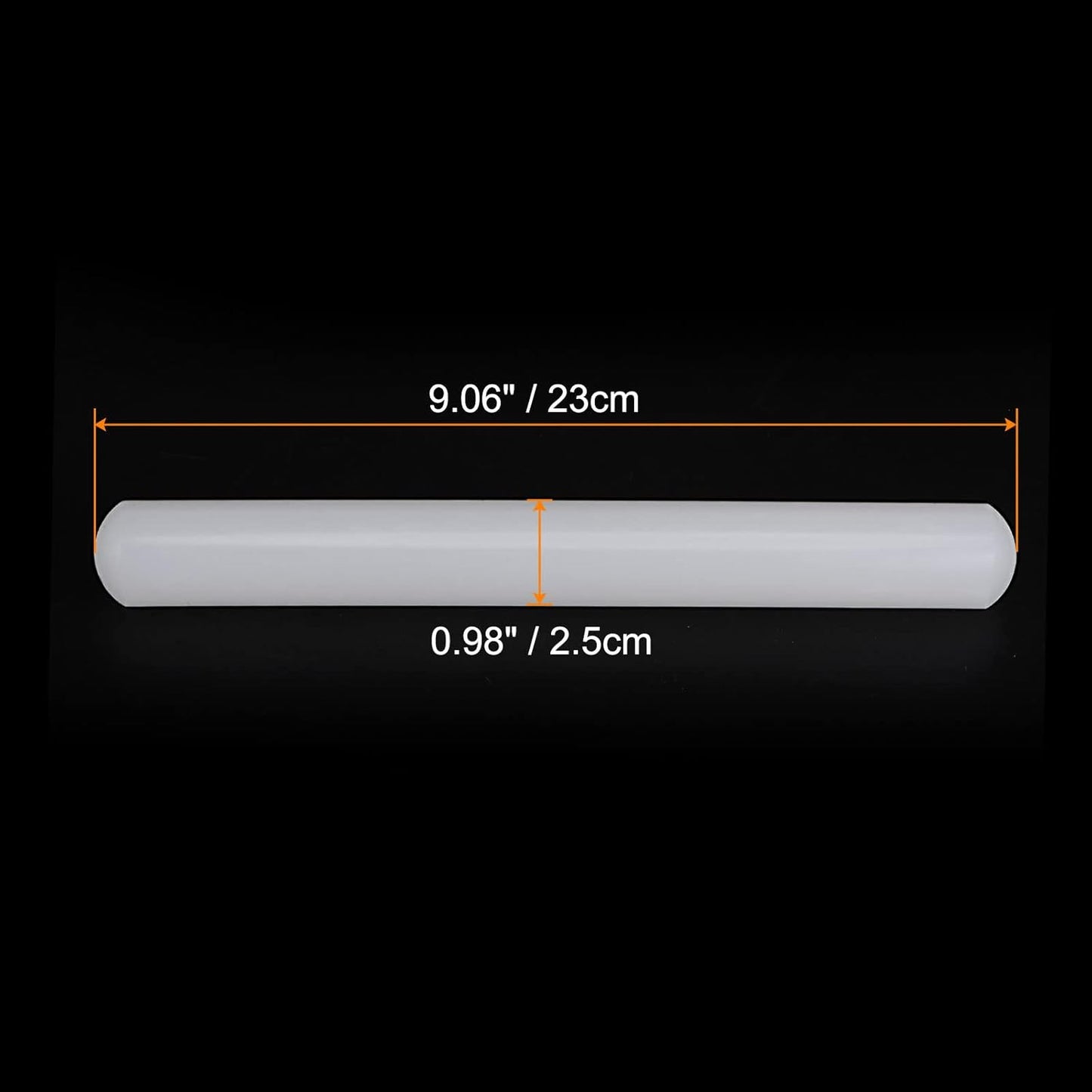 HARFINGTON 13 Inch x 0.98 Inch PP Plastic Non-Stick Fondant Rolling Pin - Dough Roller for Cookie, Pastry, Pizza, Clay - Kitchen Decorating Tools