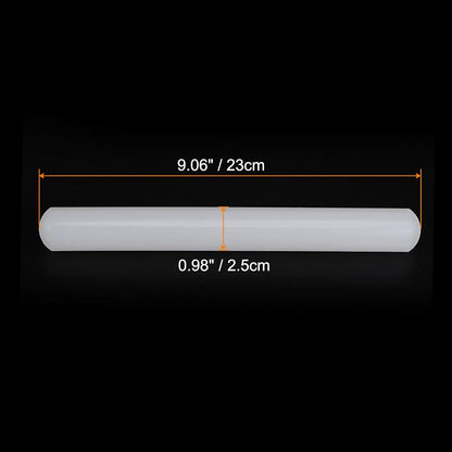 HARFINGTON 13 Inch x 0.98 Inch PP Plastic Non-Stick Fondant Rolling Pin - Dough Roller for Cookie, Pastry, Pizza, Clay - Kitchen Decorating Tools
