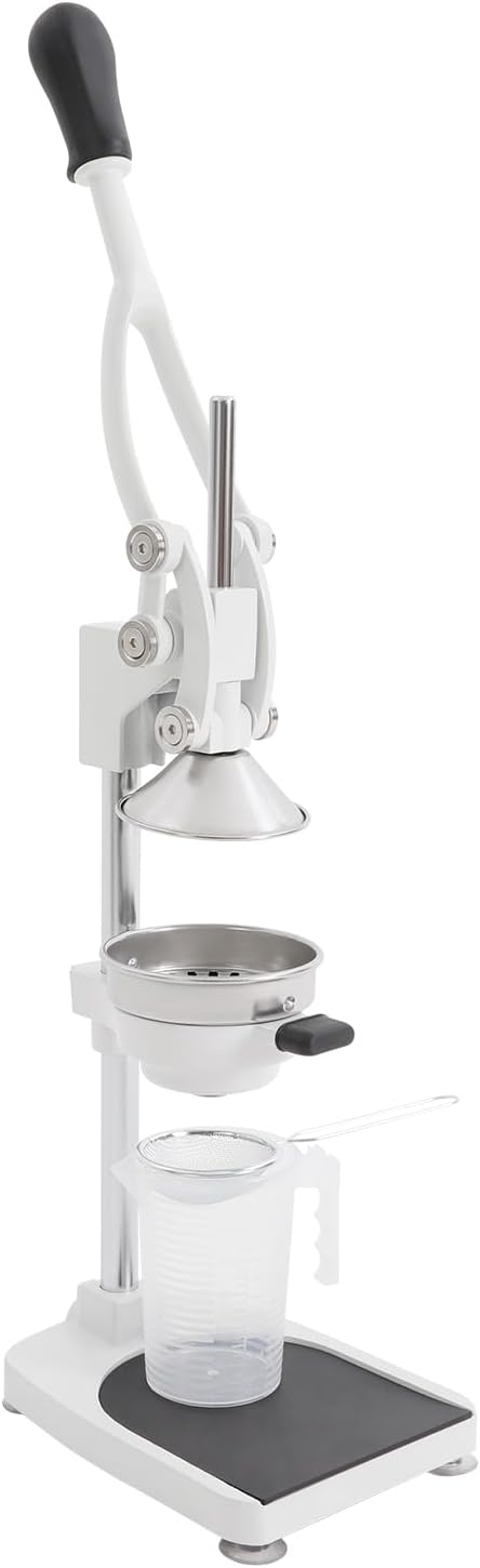 Cast Iron Manual Juicer, Heavy-Duty Effortless Orange Juicer with Ergonomic Handle, Hand Press Squeezer for Citrus Lemon Lime Grapefruit