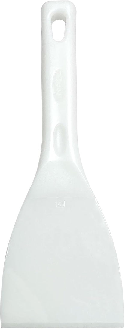 Pizza Dough Scraper with Handle Dough Spatula White Flexible Plastic Food Safe Scraper Tool 4 Inch Bench Scraper