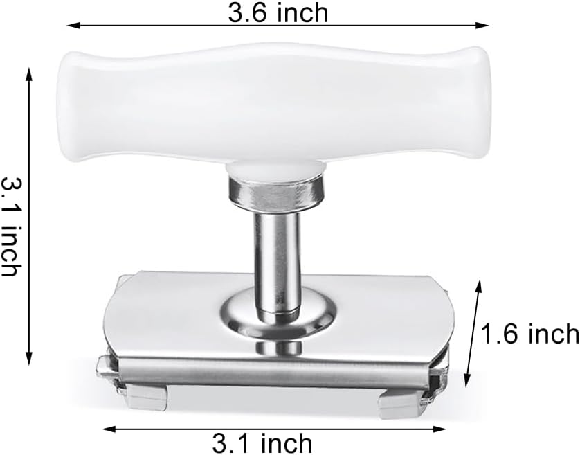 Jar Opener Stainless Steel Adjustable Tool for 1-4 inches Bottle Can Lids, Fit Seniors, Arthritis, Women, Chilren, Weak Hands